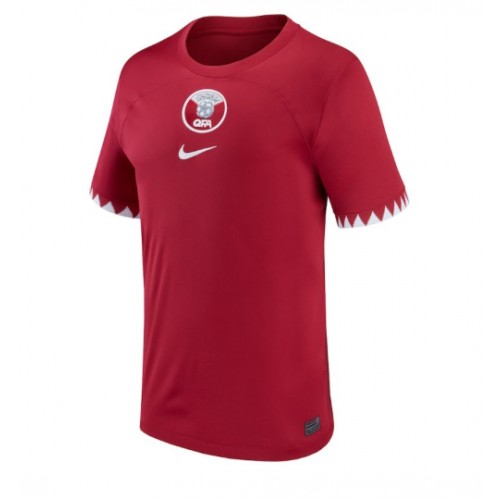 Qatar Replica Home Stadium Shirt World Cup 2022 Short Sleeve